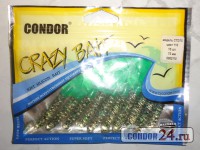 Твистеры Condor Crazy Bait CTD75, цвет 110, уп.10 шт.
